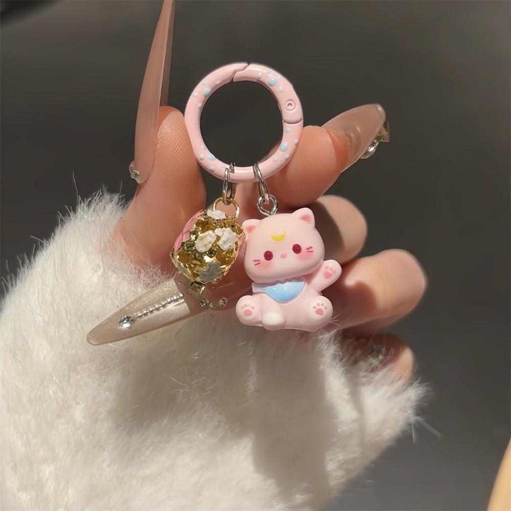 Resin Sweet Keyring Cartoon Design Korean Keychain Fashion Cute Bag Pendant Bag Accessories