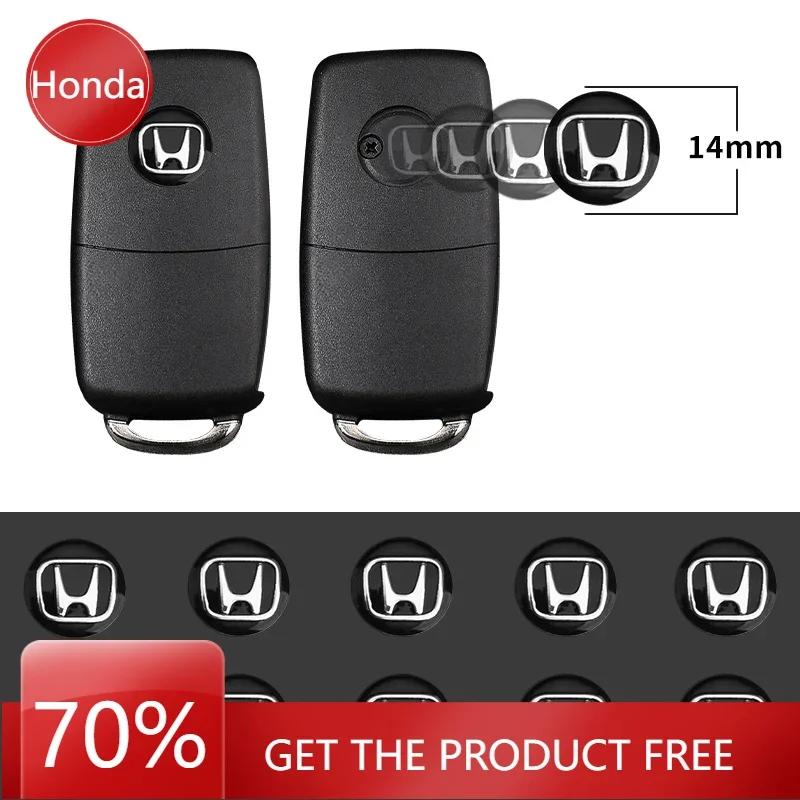 Для Honda Новая 14 мм Наклейка с Логотипом Автомобиля на Брелок для Ключа Дистанционного Управления Автомобилем Для Honda Mugen Power TypeR Jazz City Civic Inspire Accord FI