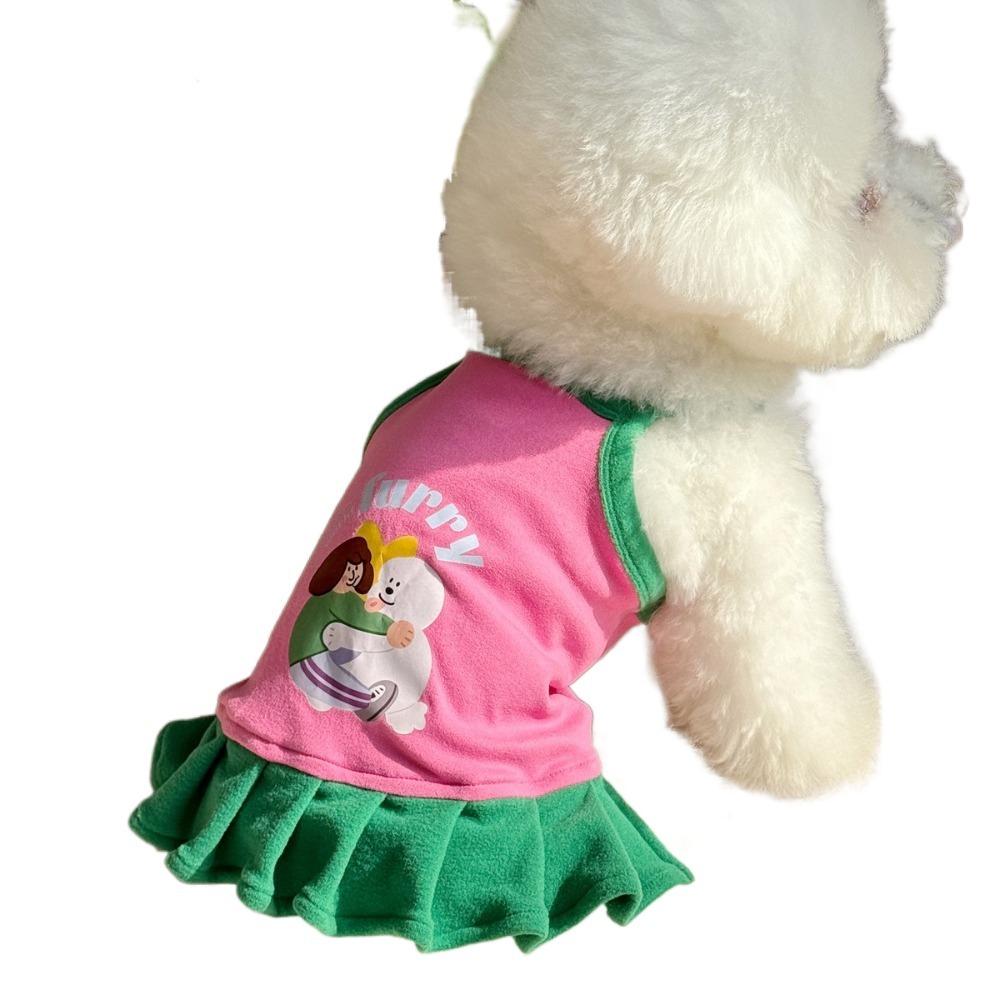 Comfortable Fabric Puppy Camisole Printed Design Small Dog Cat Dress Dogs Vest Spring and Summer