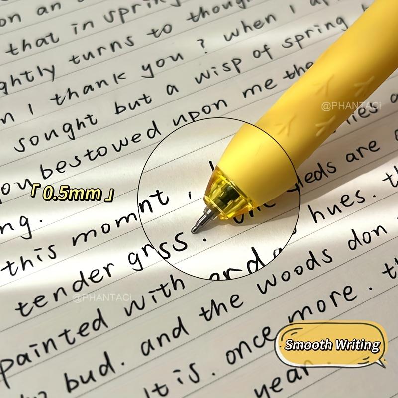 4 шт. гелевая ручка «Утка и цыпленок» Креативная вращающаяся гелевая ручка «Утка» Нажимная гелевая ручка «Цыпленок» 0,5 мм Черная ручка для письма Канцелярские товары Маленький подарок