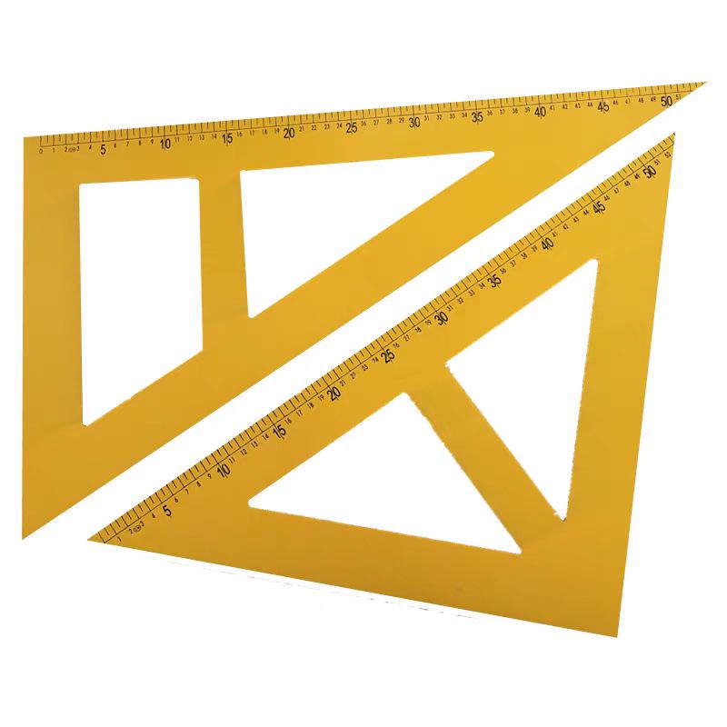 Wooden Triangle Protractor Compass Set: Math Teaching Aids for Primary School
