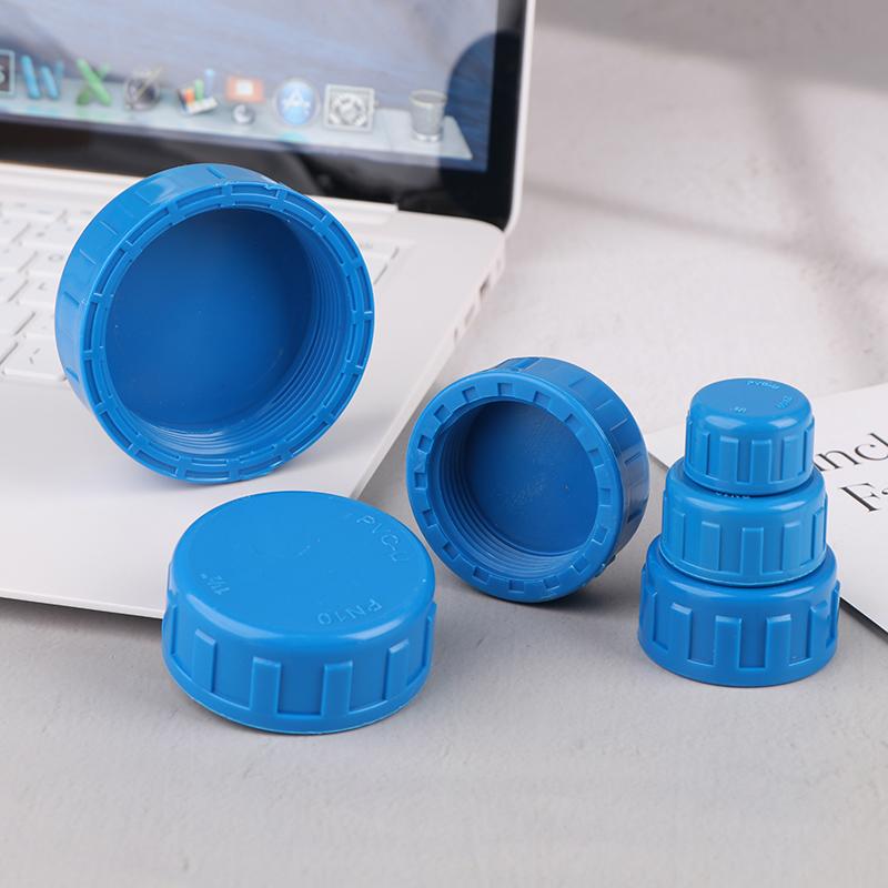 1Pc Pvc Female Thread End Cap Connector 1/2 3/4 1 1.2 1.5 2 Inch End Connector 20 25 32 40 50 63Mm Water Pipe Adapter