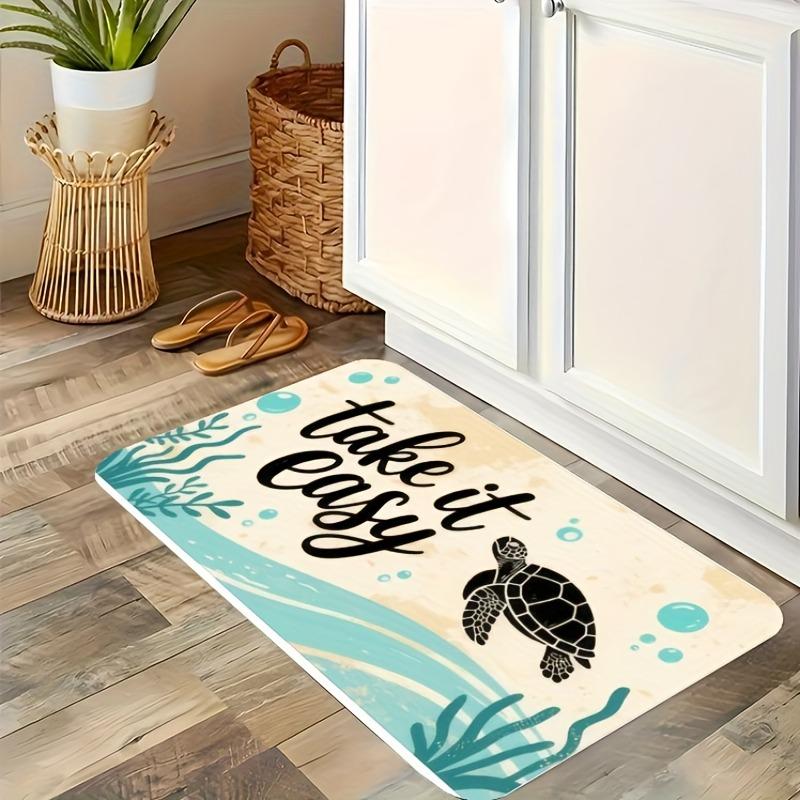 1PC Cyberpunk Skull Pattern Kitchen Rug Non-Slip Door Mat Pop Design Bathroom Rug Bath Mat Carpet for Home Sink Laundry Decor