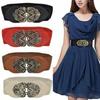 Women Vintage Waistband Ladies Wide Metal Solid Color Waist Belt Dress Skirt Clothing Decoration