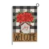 Christmas Garden Flag Linen Printed Outdoor Patio Decoration Small Double-sided Flag