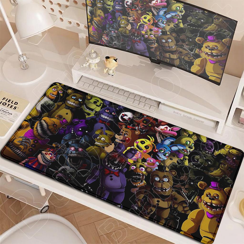 Laptop Esport Gamer Mouse Mat Computer Rubber Accessories Hot Fnaf Five-Nights-At-Freddys Mousepad Large Locking Edge Office Rug