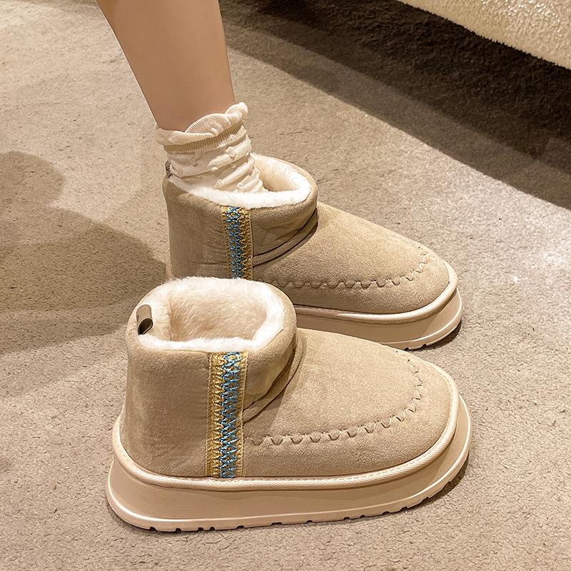 Модные ботинки на плоской подошве с круглым носком, роскошные дизайнерские зимние ботинки, женские зимние модные элегантные ботинки 2024 года