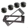 1 Set Curved Pickup Mounting Rings & Guitar Control Knobs for LP Electric
