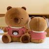 Capybara Hoodie Plush Toy Cute Cartoon Girl Child Sleeping Companion Gift Doll