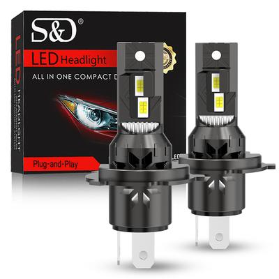 2 шт. 20000LM H7 светодиодные лампы для фар Mini Turbo H4 LED Hi/Lo Beam H1 H11 H8 9005 HB3 9006 HB4 40 Вт автомобильные противотуманные фары фары автоматическая беспроводная лампа 6500K белый