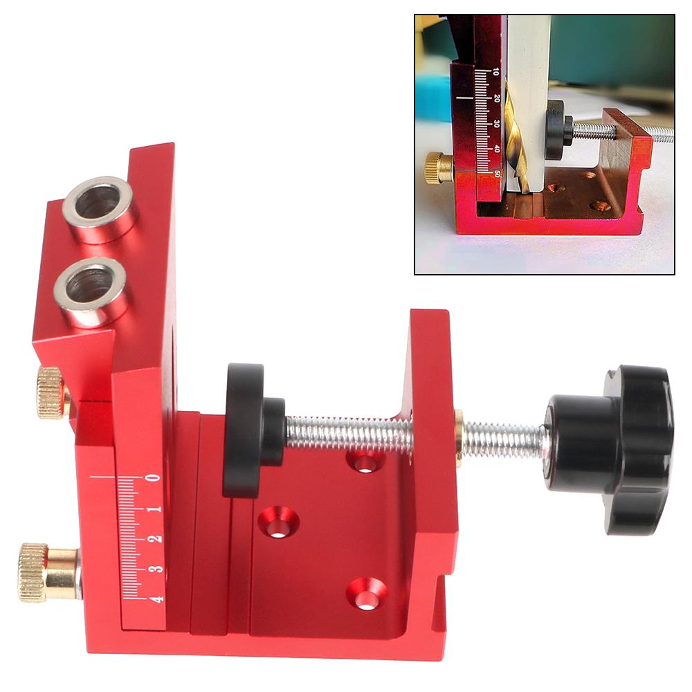 Деревянные заглушки и саморезы Отверстия с наклоном 15° Шаблон для карманных отверстий Двухотверстный деревянный кондуктор Комплект системы с направляющей для сверления