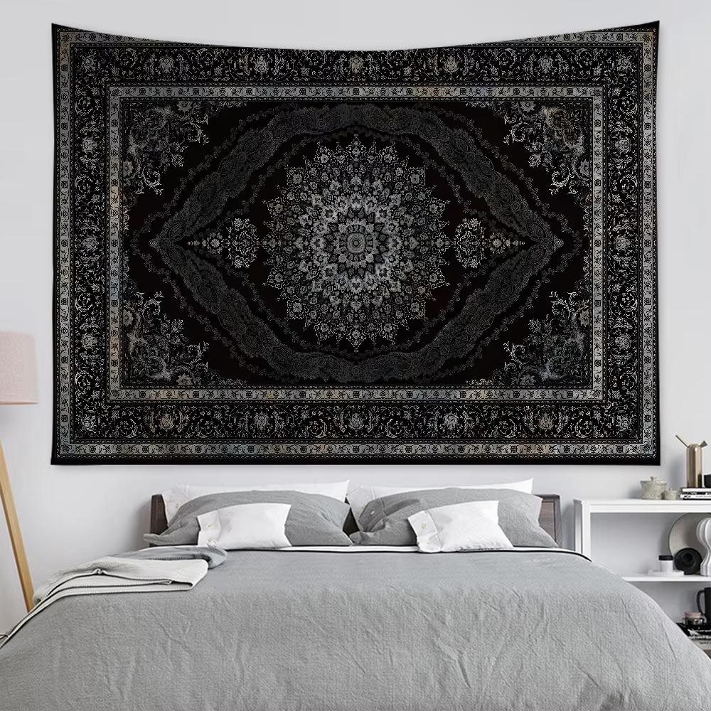 Customizable Luxury American Retro Cartoon Tapestry Bohemian Wall Decor Mandala Pattern Home Adornment