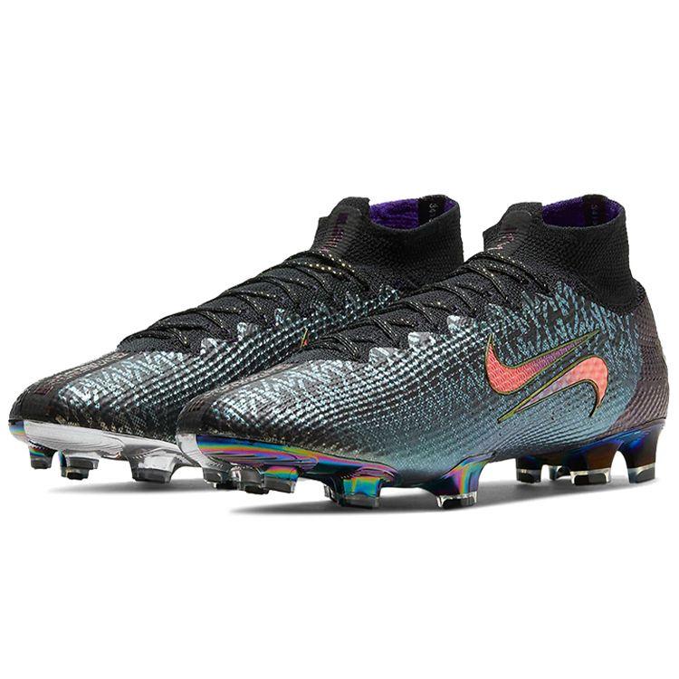 Nike Мужские кроссовки Kylian Mbappé x Mercurial Superfly 7 Elite FG The Chosen 2 Серо-черные Fierce-Purple CT2483-001