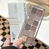 Палетка теней для век MACKANDY из 12 цветов: Сияющие и матовые, Низкая насыщенность, Корейский стиль, Розовые и коричневые земляные тона