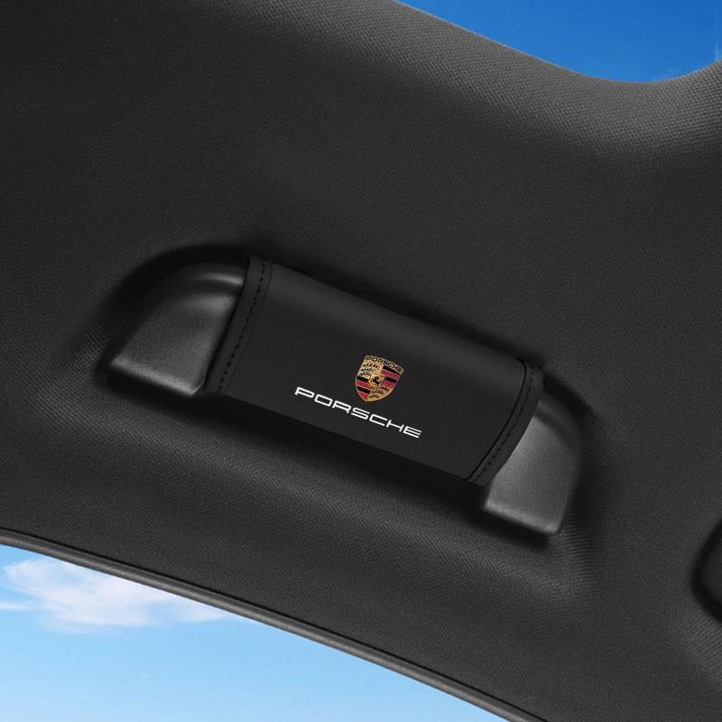 Автомобильная кожаная ручка на крыше, защитный коврик от царапин, аксессуары для Porsche 911 Cayenne Panamera Macan Boxster Carrera-GT 928 944 918