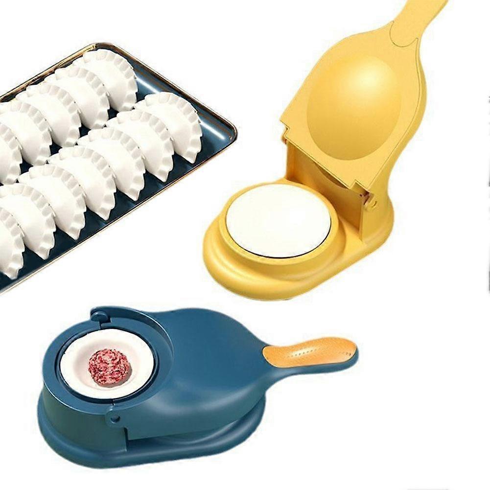 New 2-in-1 Dumpling Maker Kitchen Manual Rolling Dough Dumpling Wrapper Press Household Dumpling Maker Mold