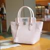 Women's Bag New Toolbox Milk Box Bag Cute Leather Top Layer Togo Calf Leather Bag