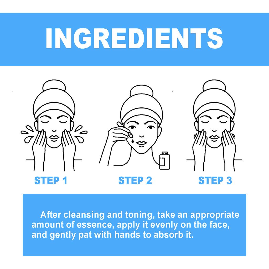 Гиалуроновая кислота Увлажняющая сыворотка для ухода за кожей лица против морщин, осветляющая и укрепляющая эссенция для кожи