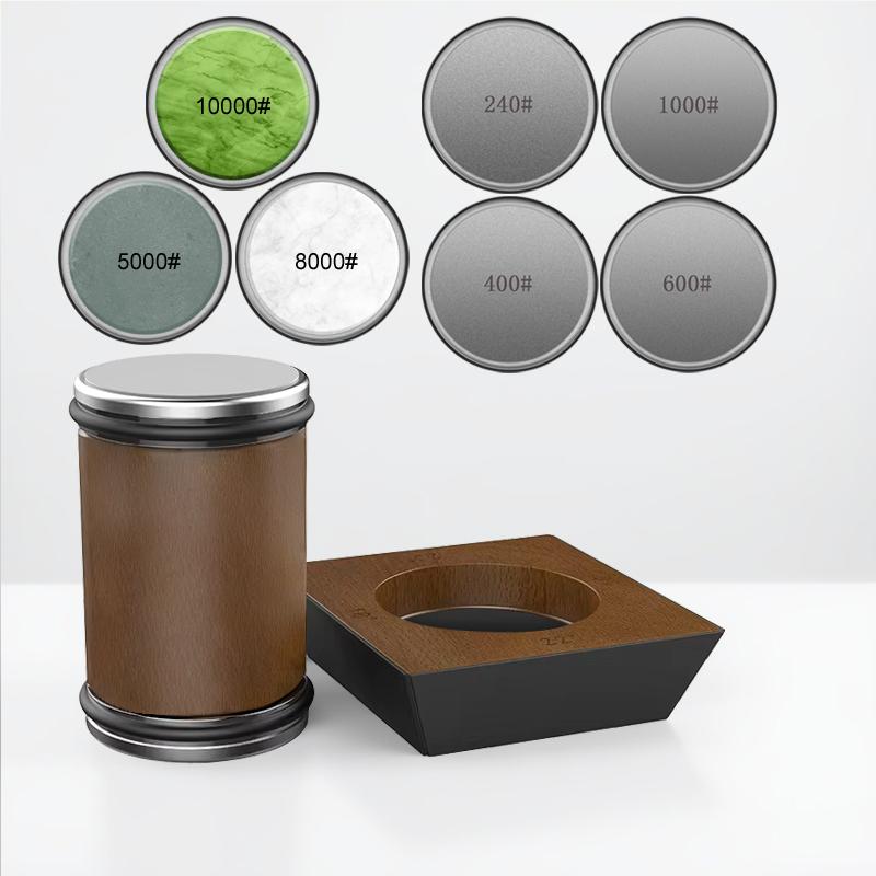 4-угловая роликовая точилка для ножей 15/18/20/22° Роликовые точилки Магнит Деревянная основа Набор алмазных точильных камней Система заточки для деревообработки