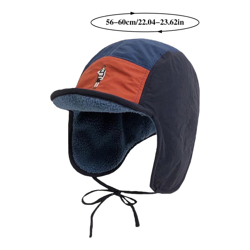 Утепленная плюшевая зимняя термошапка, утолщенная ветрозащитная конструкция с ушными клапанами, зимние шапки для холодной погоды, для улицы