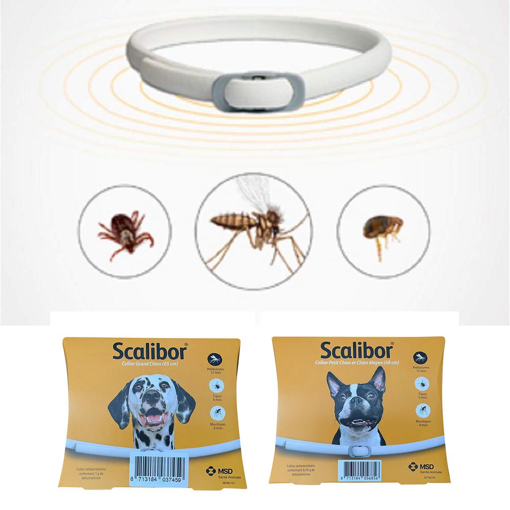 12 Months, White, Anti-parasite Collar, Anti-flea, Anti-tick, Leishmaniosis,For Small And Medium Dogs