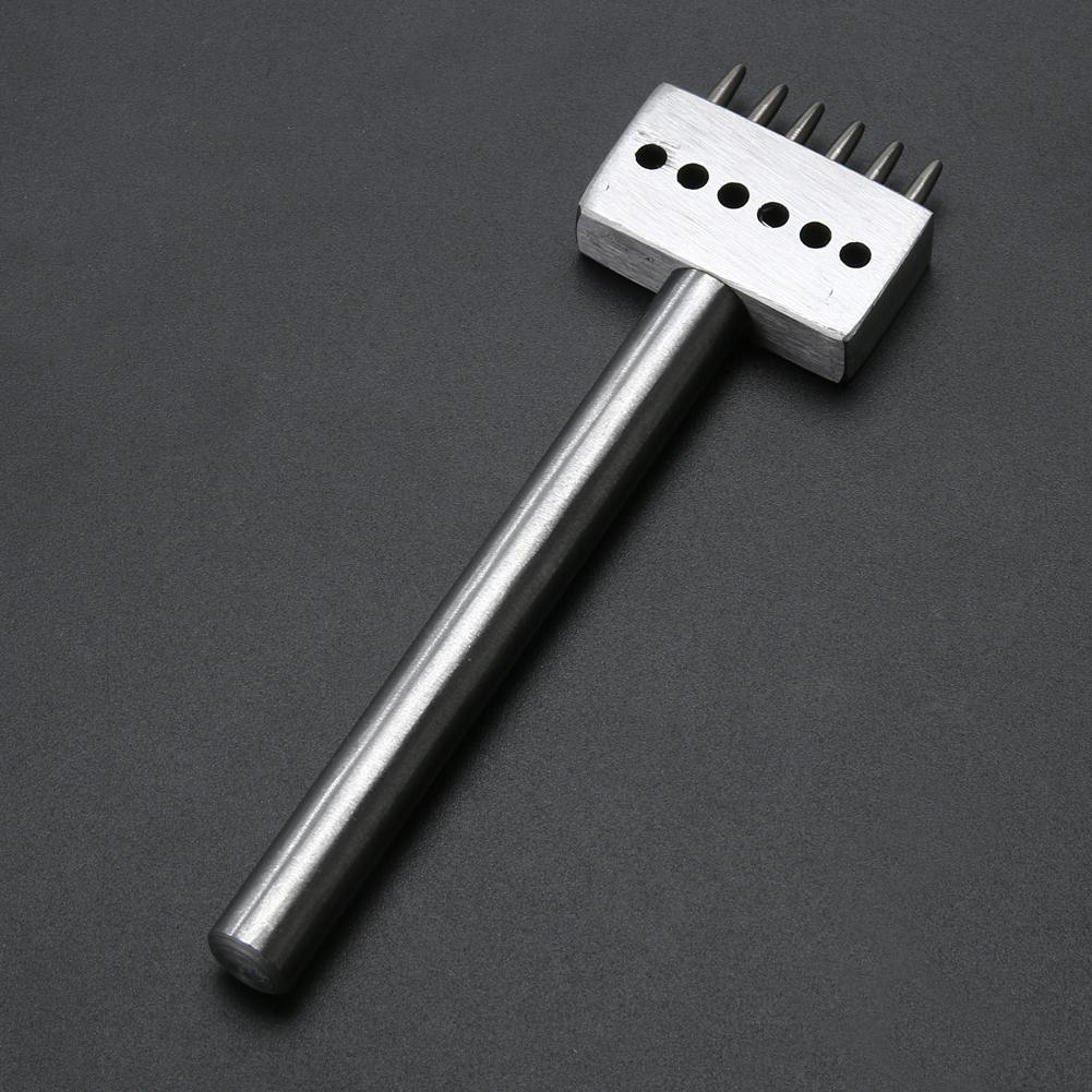 Кожаный ремесленный зубец отверстие 4 мм интервал дырокол инструменты круглый ряд сверлильный резак отверстие DIY прокалыватель гаджеты 2/4/6 зубцов