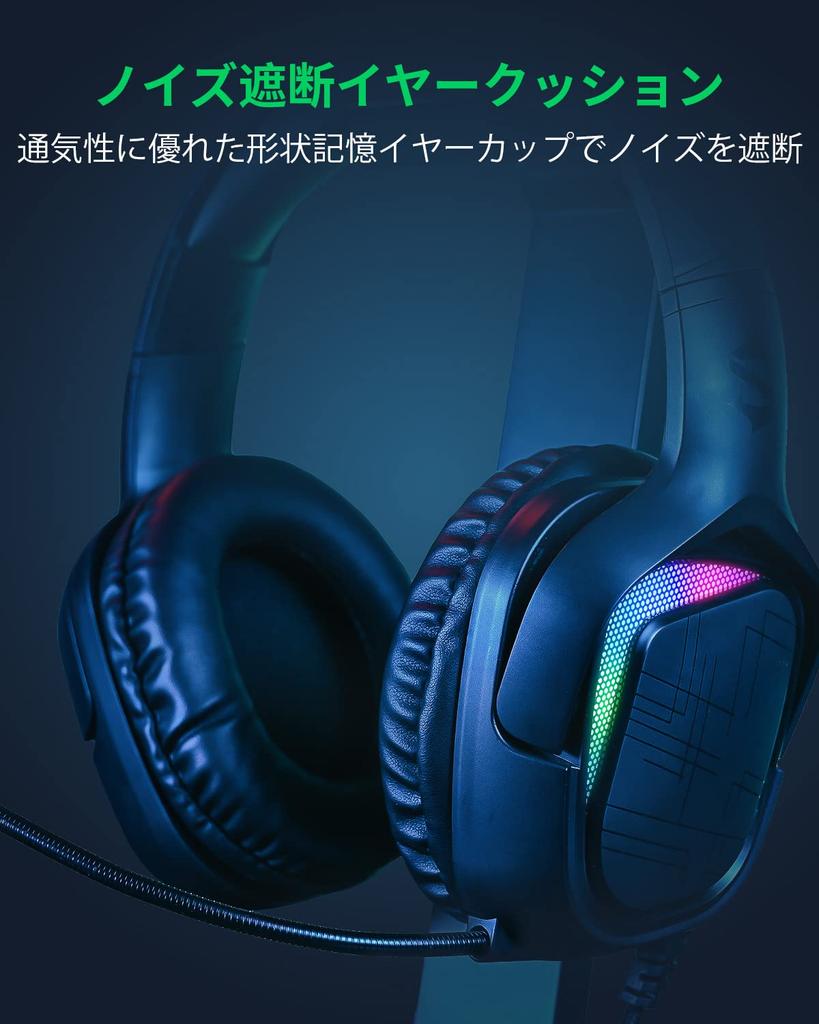 Игровая гарнитура Black Shark X1 RGB для проводного USB LIGHTSYNC 50 мм Динамический драйвер Шумоизоляция Складная с микрофоном Встроенное управление Легкая