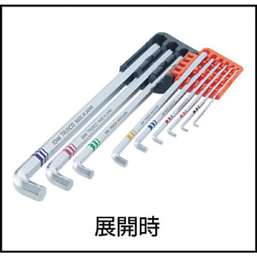 TRUSCO Torsion Hex Wrench, Silver, 9-Piece Set, TTX-9S