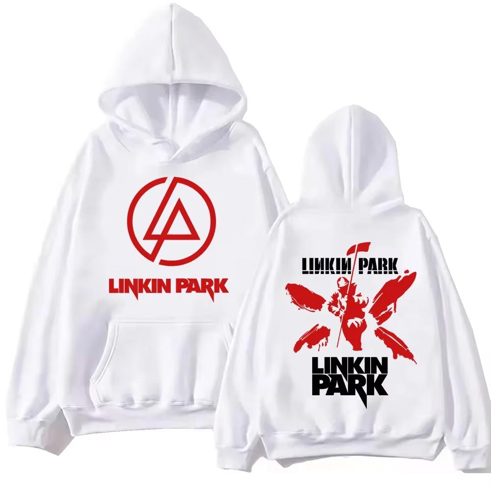 Стритвир Худи LinkinPark Харадзюку Пуловер Популярная Музыка Свитшот Подарок для Фанатов Худи Мужские Повседневные YK2 Оверсайз Топы