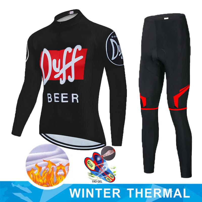 Мужской велосипедный костюм Mtb DUFF Beer Велосипедная одежда Джерси с лазерной резкой Комплект с лямками Tricuta Костюм из куртки и штанов Мужская одежда Гелевая форма