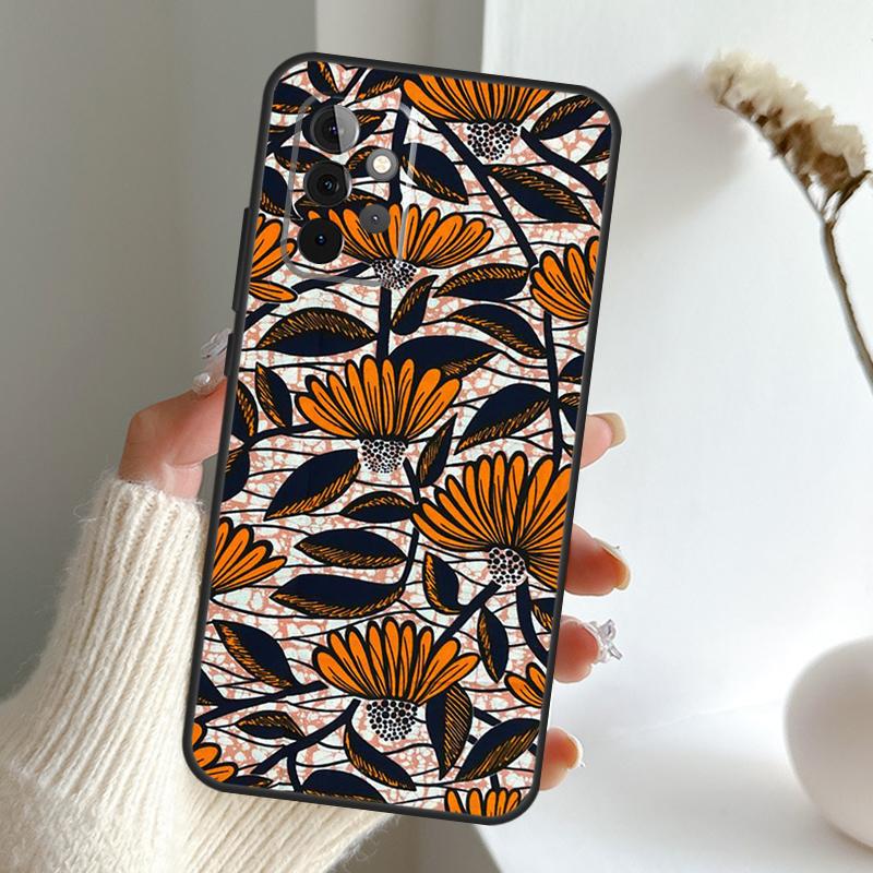 African Style Fabric Print Case For Samsung Galaxy A16 A26 A36 A56 A55 A35 A15 A54 A34 A14 A52 A32 A12 A13 A33 A53 A17