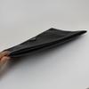 [Pre-Owned] Clutch Black Leather Logo Crosshatch Handbag Silver Hardware - Very Good #1MR3RUN
