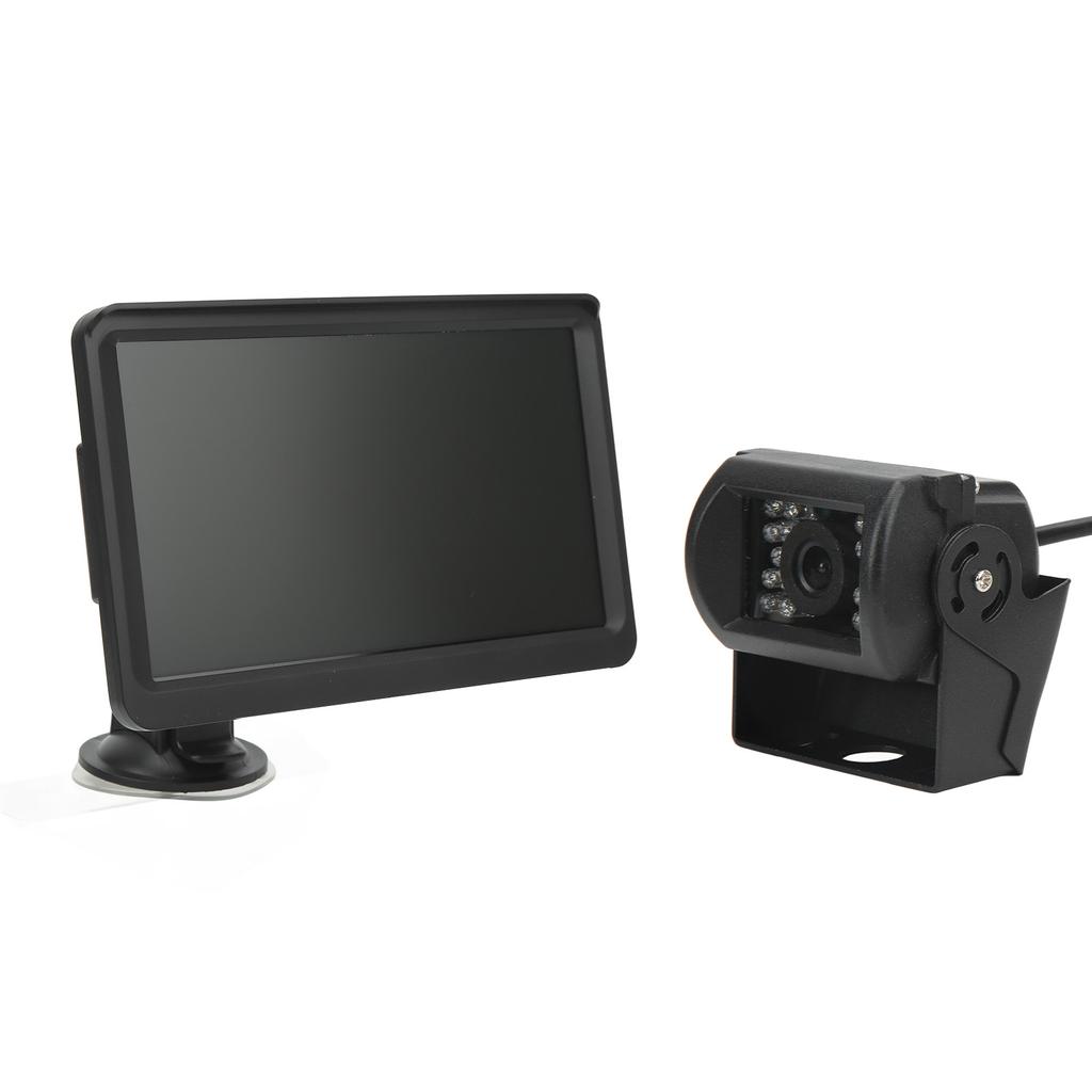 7in Backup Camera Monitor 18 LEDs Night Vision Rearview Reversing Parking Reverse Kit for Cars