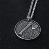 Норвежский скандинавский викинг ожерелье персонализированная руна мода треугольник мужской кулон ювелирные изделия из нержавеющей стали