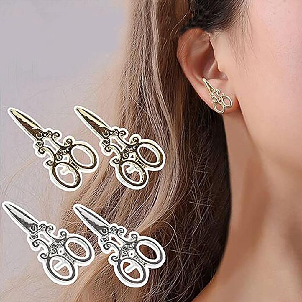 Маленькие серьги-гвоздики-ножницы для женщин, милые серьги, подарки для хороших друзей, серьги для женщин