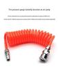 High-Precision Car Tire Pressure Gauge with Inflation Gun & Copper Quick Connector for Auto Repair Shops