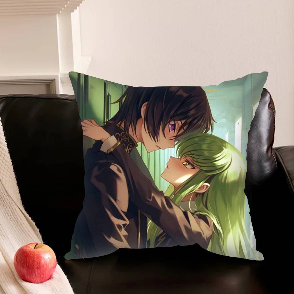 Чехол для подушки квадратный Code Geass Аниме Разные размеры Для автомобиля Дома Спальни Декор