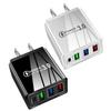 Многопортовое PD-зарядное устройство с 3 портами USB Type-C, компактное travel-зарядное устройство, адаптер для быстрой зарядки