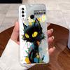 For Huawei P30 Lite Nova 4e Case Soft Slim Luxury Cat Back Cover Funda Clear Bumper For Huawei P30Lite Nova4e Transparent Shell