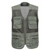 Plus Size Mesh Vests Male with Many Pockets Males Breathable Multi-pocket Fishing Vest Work Sleeveless Jacket