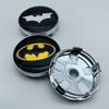 4pcs 60mm (I.D 56mm) Car Styling Bat Logo Badge Emblem Car Wheel Center Caps Rim Hub Cover Stickers Decoratio Auto Accessories
