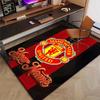 M-Manchester Design Area Rug Personalized Name- Non-Slip, Soft & Cozy Floor Mat for Living Room, Office - Indoor/Outdoor Carpet