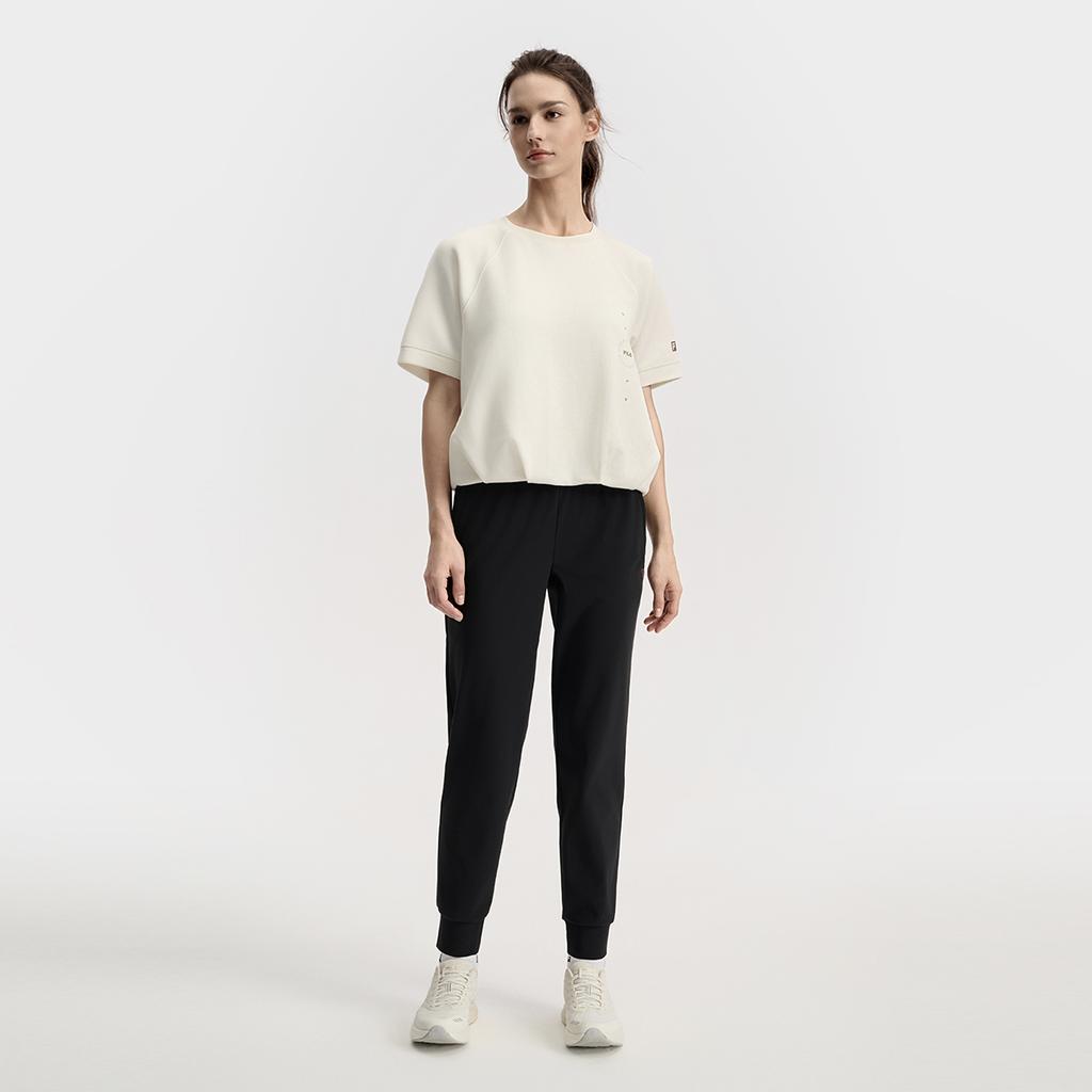 Fila Фитнес Повседневные Универсальные Простые Дышащие Трикотажные Спортивные Брюки Женские низ A11W531612F-BK