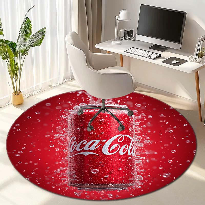 Christmas Gift Halloween Theme Bear Truck Coca Cola Round Carpet Soft Home Decoration Corridor Table and Chair Anti slip Outdoor Floor Mat Carpet H18