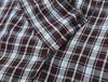 1116 Spring and Autumn Irregular Oblique Placket Plaid Shirt Women's High Neck Retro Top Design Sense Niche Shirt Wholesale