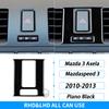 For Mazda 3 Axela 10-13 Mazdaspeed 3 Piano Black Air Outlet Gear Shift Door Handle Window Lift Panel Suits Car Interior Sticker