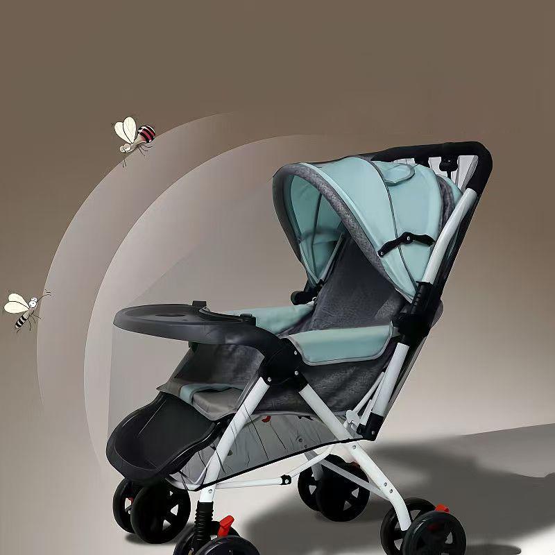 Baby Stroller Mosquito Net Full Cover Pushchair Cart Insect Shield Net Mesh Safe Baby Stroller Infants Protection Mesh Cover