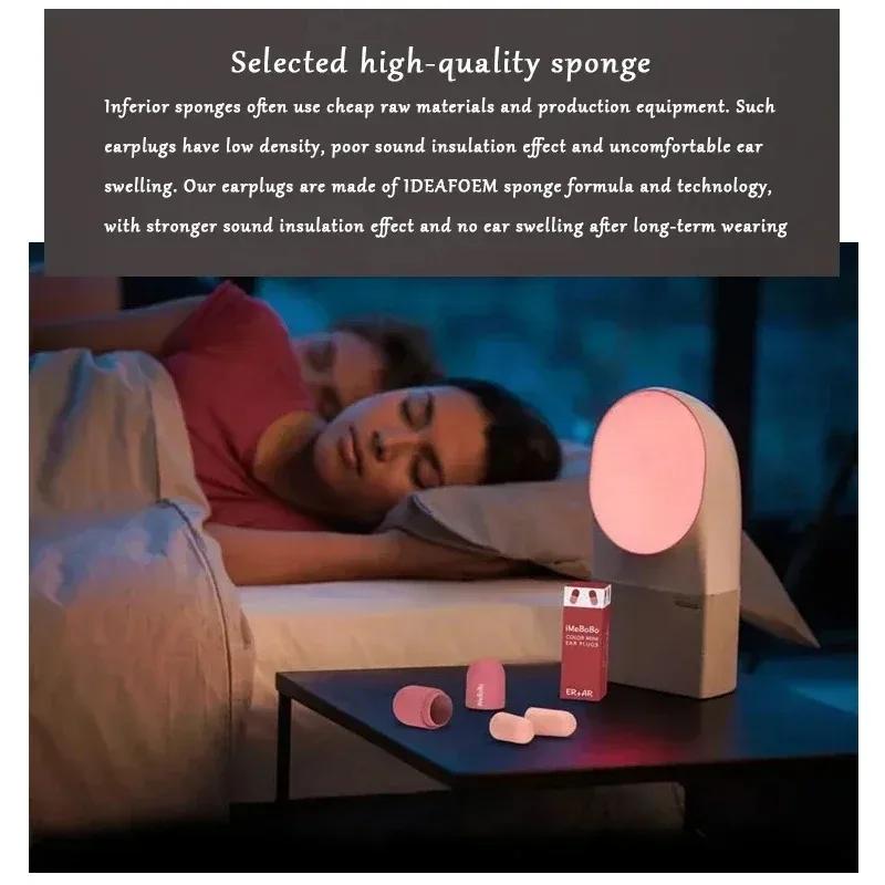 Soundproof Sleeping Earplugs Professional Anti Noise Snoring Reduction Mute Hearing Protection Reusable Silicone Ear Plugs