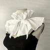 Detachable False Collar Girls Clothes Shawl for Shirt or Dress Ruffled Laple Shawl for Lady Girl Shawls Retro Scarf Bow Tie