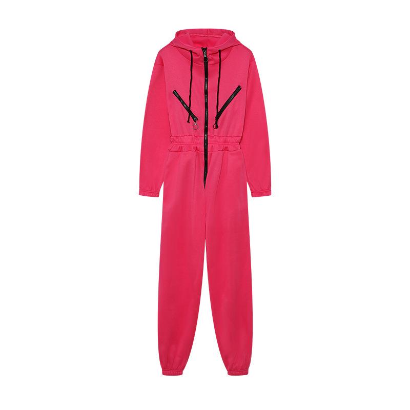 Autumn Winter Women's Hoodie Tracksuit Jumpsuits Loose Playsuits Rompers Female Casual Warm Sports Jumpsuit